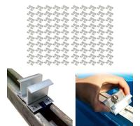 Grounding Clips, 100PCS Solar Photovoltaic Bracket Grounding Plate, PV Grounding Clip Spacer Construction Ground Lug 40 * 50mm