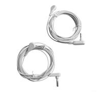 Grounding Cords for Grounding Products - 15ft Copper Wire Anti-Static Ground Wire for Grounding Mats, Sheets and Pads - 2 Pack White