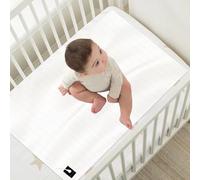 Grounding Crib Sheets, Grounding Bed Sheets 27x52 Inch with Grounding Cord for Sleep Wellness, White