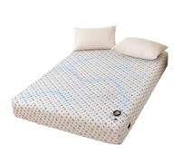 Grounding Fitted Sheet, Grounding Bed Sheet Double Size, Elastic Full Wrap Grounding Mat Earthing UK, 90% Organic Cotton + 10% Pure Silver Fiber, Natural Wellness & Healthy Earth Energy Mat