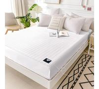 Grounding Fitted Sheet Super King Size, Grounding Sheet Conductive Sheet with Silver Fiber Therapy for Better Sleep Reduce Stress Pain (White, Super King)