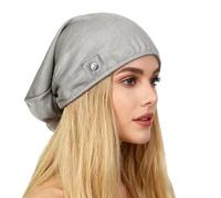 Grounding Hood Radiation Shielding Hat, Earth Connected Full Head Cover, Dual-Function Silver Fiber Faraday Protection Brain Coat