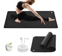 Grounding Mat, 30x100cm Grounding Sheet Grounding Mat Earthing UK for Improved Sleep Grounding Well mat Foot Therapy Yoga Earthing Mats for Reduced Anxiety Inflammation Pain Headache Relief Balance