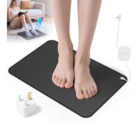 Grounding Mat, 40 x 60cm Earthing Mat for Better Sleep & Relaxation, Grounding Well Mat for Anxiety Relief with Non-Slip Backing and UK Grounding Cord Use at Home, Office, Work