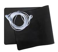 Grounding Mat 9.8x26.8in Mat with 15ft Cable Grounding Pad for Foot Bed Computer Black Rectangular Pad for Better Sleep Stress Relief Groundin