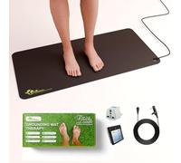 GROUNDING MAT (Add-On Pack) - 1no Grounding Mat (76Cm x 37Cm) 30"x14.5" with Grounding Cord, Socket Tester Sleep, Inflammation Relief, Pain Relief & EMF Protection (UK Compatible)