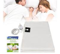 Grounding Mat Earthing, Grounding Bed Sheet with 10% Silver Fiber & 90% Organic Cotton, Natural Wellness and Healthy Earth Energy Mat (99×203CM)