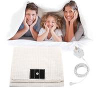 Grounding Mat Earthing UK,68 x 132 cm Earthing Mat with 10% Silver Fiber & 90% Organic Cotton Grounding Bed Sheet to Support Better Sleep & Relaxation