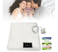 Grounding Mat Earthing UK, Grounding Bed Sheet with 10% Silver Fiber & 90% Organic Cotton for Improved Sleep Natural Wellness and Healthy Earth Energy Mat (198×203CM)