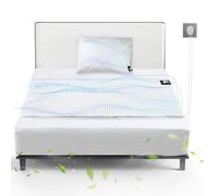 Grounding Mat Earthing UK, Grounding Bed Sheet with 10% Silver Fiber & 90% Organic Cotton, Natural Wellness and Healthy Earth Energy Mat (Bed Sheet +Pillowcase)