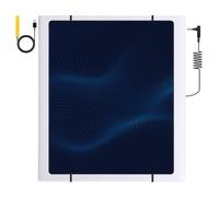 Grounding Mat for Bed, Anti-Slip PU Leather, Grounding Mat Improves Sleep, relieves Stress, with Static grounding Cord and Test Pen (Black, (72.3 * 54.5 inch))