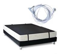 Grounding Mat for Bed, For Earthing Sheet with Conductive Synthetic Leather, 26x70 Inch Black Floor Mat for Indoor Barefoot Connection to Earth Energies