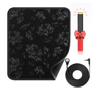 Grounding Mat for Bed, Upgraded Grounding Pad with Pattern Earth Mat with Testing Pen, Grounding Mat for Sleeping (9.8" 11.8* Pen)