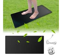 Grounding Mat,Grounding Sheet, Grounding Mat UK for Improved Sleep,Reduced Anxiety, Pain, Inflammation, Headache Relief, Balance,grounding mat Earthing UK,Earthing mat (Black 40 * 60cm)