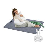 Grounding Mat with Silver Fiber, 24" x 36" Cotton Grounding Mat for Bed, Improve Better Sleep Wellness, Magnetic Therapy, Grey