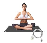 Grounding Mat with UK Cord, 23.6 * 35.4 inch, Earthing Yoga Pad Kit for Sleeping Better, Grounding Bed Mat for Earthing