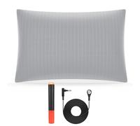 Grounding Pillow Case,Earth Connected Pillowcase,Bedding.Improve Sleep,Reduce Pain.90% Organic Cotton, 10% Silver Fiber (Gray, 30 * 20 inch)