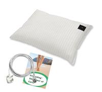 Grounding Pillowcase for Sleeping Better, Earthing Pillowcase with 15ft UK Cord, 19.7 * 30 inch (Beige)