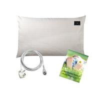 Grounding Pillowcase with UK Cord, Earthing Pillowcase with Conductive Silver Fiber(19.7 * 30 inch)