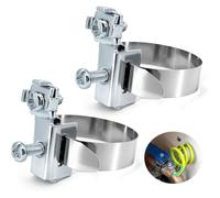 Grounding Pipe Clamp 8-52 mm Diameter Earth Band Clamp-2pcs Earth Grounding Band