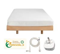 Grounding Sheet California King Size，10% Pure Silver Fiber+400 Thread Organic Cotton，Soft Earth Grounding Bed Fitted Sheets with Grounding Cord +US Safe Adapter (72"x 84"x 13")