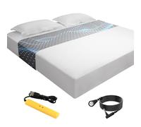 Grounding Sheet for Bed 90% Organic Cotton+10% Pure Silver Fiber, Grounding Fitted Sheets for All Mattress Sizes, with Static grounding Cord and Test Pen (Gray, 105.1 * 23.1inch)