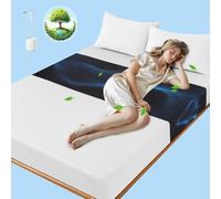 Grounding Sheet for Bed, Organic Cotton and Silver Fiber, Indoor Grounding Sheets for Full Body Balance & Wellness Support (Black,60x266cm)