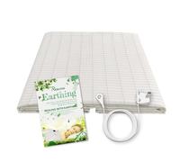 Grounding Sheet with Grounding Connection Cable, Silver Fiber Earthing Bed Sheet Conductive Earth Grounding Mat for Better Sleep, Pain Relief and Recovery (152×203 cm)