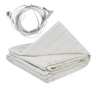 Grounding Sheets,28 * 52inch Grounding Mat For Bed With 180inch Grounding Wire Grounding Sheet Foldable Earthing Sheets Breathable Grounding Bed Sheet For Better Sleep