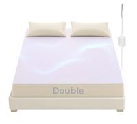 Grounding Sheets, Earthing Fitted Sheets, 95% Cotton 5% Pure Silver Fiber, Grounded Sheets with Grounding Cord, Conductive Earthing Bed Sheet Grounding Cover for Better Sleep (Beige, Double)
