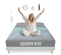 Grounding Sheets Queen 90% Cotton + 10% Silver Bed Sheet for Earthing