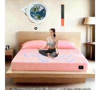 Grounding Sheets Queen Size, 10% Pure Silver Fiber + 90% Organic Cotton, Grounded Sheet Earth Connected Bedding Fitted Earth Sheets with Grounding Cord