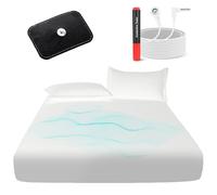 Grounding Sheets with 88% Organic Cotton & 12% Silver Fiber, Grounding Sheets King Size, Conductive Earthing Sheet for Better Sleep, Stress Relief (75.2"x 80"x 15" White)