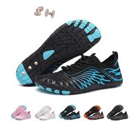 Grounding Shoes with Copper for Women Men, Hike Wide Toe Barefoot Water Shoes, Grounded Healthy Non-Slip Flexible Footwear (Blue-A, Adult, Women, 10.5, Numeric, UK Footwear Size System, Medium)
