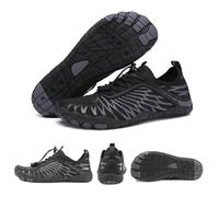 Grounding Shoes with Copper, Grounding Allround Barefoot Shoes Women Men, Hike Footwear-Waterproof Trail Running (Black,41)