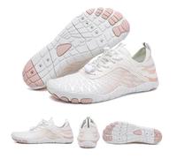 Grounding Shoes with Copper, Grounding Allround Barefoot Shoes Women Men, Hike Footwear-Waterproof Trail Running (White,43)