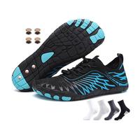 Grounding Shoes with Copper Neuropathy, Grounded Footwear for Women Men, Soft Comfortable Hike Barefoot Shoes (8305Blue, Adult, Women, 4, Numeric, UK Footwear Size System, Medium)