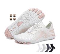 Grounding Shoes with Copper Neuropathy, Grounded Footwear for Women Men, Soft Comfortable Hike Barefoot Shoes (8305White, Adult, Women, 3.5, Numeric, UK Footwear Size System, Medium)