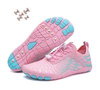 Grounding Shoes with Copper, New Waterproof Non-Slip Comfort Hike Shoe, Copper Grounded Barefoot Footwear Womens Mens (8305Pink, Adult, Women, 6.5, Numeric, UK Footwear Size System, Medium)