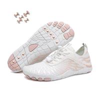 Grounding Shoes with Copper, New Waterproof Non-Slip Comfort Hike Shoe, Copper Grounded Barefoot Footwear Womens Mens (8305White, Adult, Women, 4, Numeric, UK Footwear Size System, Medium)