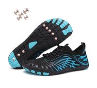 Grounding Shoes with Copper, New Waterproof Non-Slip Comfort Hike Shoe, Copper Grounded Barefoot Footwear Womens Mens (8305Dark Blue, Adult, Women, 4, Numeric, UK Footwear Size System, Medium)