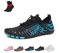 Grounding Shoes with Copper, Waterproof Non-Slip Comfort Hike Shoe,Hike Barefoot Footwear Shoes Womens Mens(Blue,8.5 UK)
