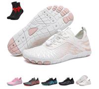 Grounding Shoes with Copper, Waterproof Non-Slip Comfort Hike Shoe,Hike Barefoot Footwear Shoes Womens Mens(White,8 UK)
