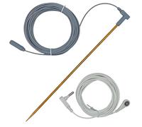 Grounding System Kit - 30CM Copper Rod, 12M Earth Wire, Female Cord, Portable Grounding Tester | Portable Earth Rods Set For Earth