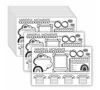 GROUNDING Techniques for Anxiety Relief Kids Activity PLACEMATS - 25 of The Mindful Coloring for Kids Activity Mat. Help Kids with Anxiety. Sensory Calming for Kids Tool. Mindful Activities for Kids