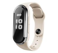Grounding Wrist Strap, Digital Display Watch Anti-Static Ultrasonic Portable Rechargeable Prevention Watch for Elderly and Pregnant Women, beige, Refer to description, Unisex
