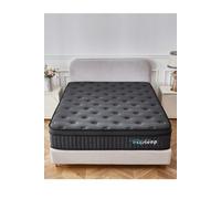 Ezysleep 24cm Onyx Spring Foam Hybrid Mattress - 5 Year Guarantee in Black | Size: King Ezysleep Black King