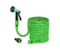 Groundlevel 25 Foot Expandable Hose with 7 Dial Spray Gun in Green Groundlevel Green