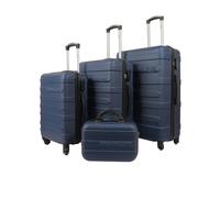 Groundlevel 4 Piece Regency Hard Shell Luggage Set - Navy