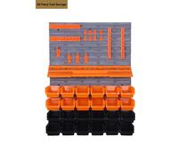 Groundlevel 45 Piece DIY Tool Storage Set with Wall Plates in Black Groundlevel Black
